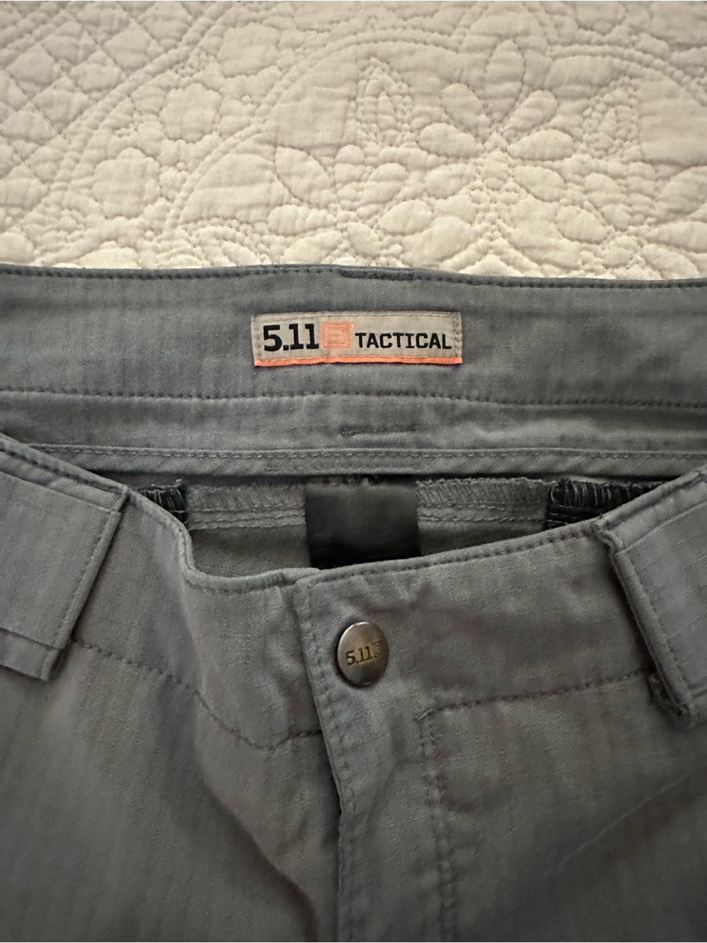 5.11 Tactical Gray/Green Cargo Pants Ripstop Utility, Hiking Workwear Women's 16 - Picture 2 of 14